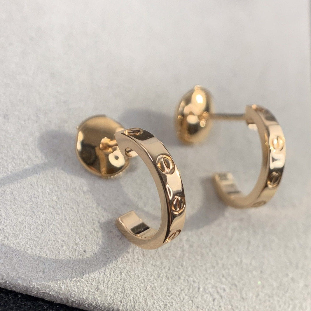 [LUXE]PENDIENTES LOVE 2,65MM ORO ROSA 
