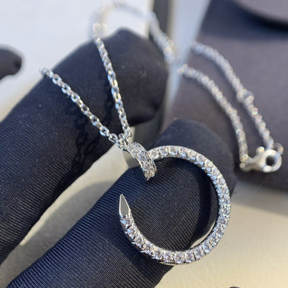 [LUXE]COLLAR JUSTE PLATA DIAMANTES 