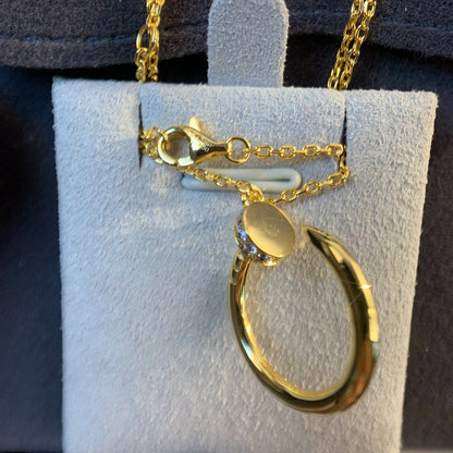 COLLAR [LUXE]JUSTE ORO DIAMANTES 