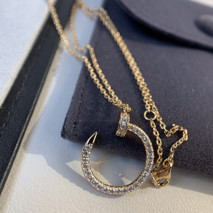 COLLAR [LUXE]JUSTE ORO ROSA DIAMANTES 