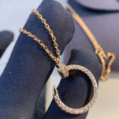 COLLAR [LUXE]JUSTE ORO ROSA DIAMANTES 