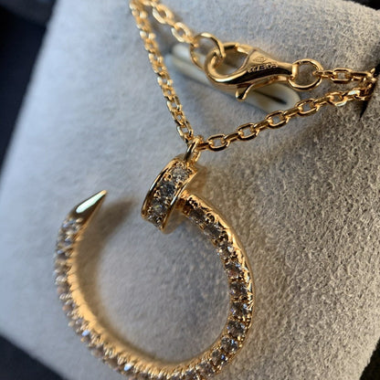 COLLAR [LUXE]JUSTE ORO ROSA DIAMANTES 