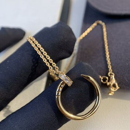 COLLAR [LUXE]JUSTE ORO ROSA DIAMANTES 