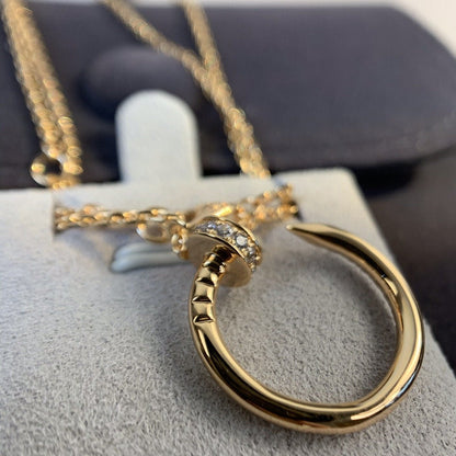 COLLAR [LUXE]JUSTE ORO ROSA DIAMANTES 