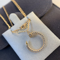 COLLAR [LUXE]JUSTE ORO ROSA DIAMANTES 
