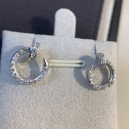 PENDIENTES [LUXE]JUSTE PLATA DIAMANTES 