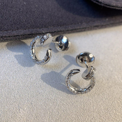 PENDIENTES [LUXE]JUSTE PLATA DIAMANTES 
