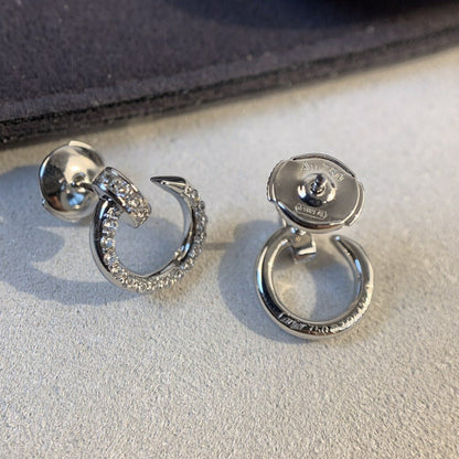 PENDIENTES [LUXE]JUSTE PLATA DIAMANTES 