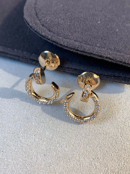 [LUXE]JUSTE PENDIENTES ORO DIAMANTES 