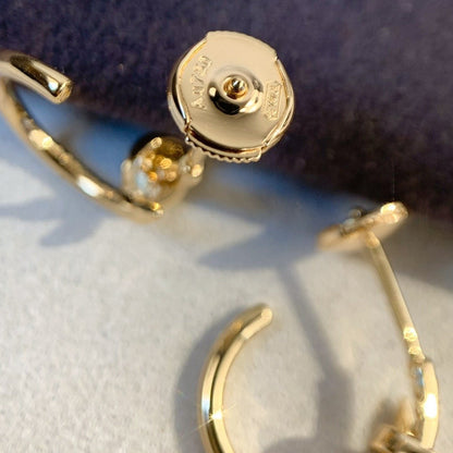 PENDIENTES [LUXE]JUSTE ORO ROSA 