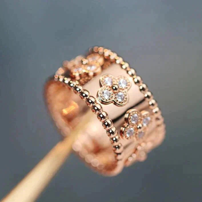 [LUXE]CLOVER KALEIDOSCOPE RING 10MM