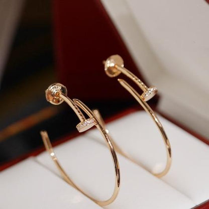 [LUXE]JUSTE PENDIENTES DIAMANTES 1.8MM 