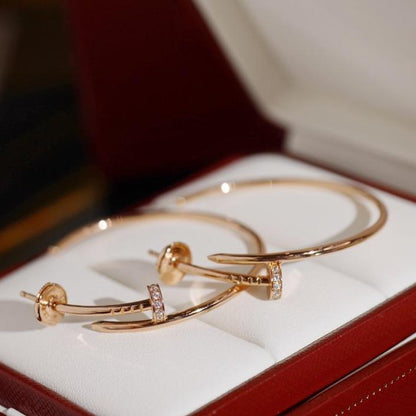 [LUXE]JUSTE PENDIENTES DIAMANTES 1.8MM 