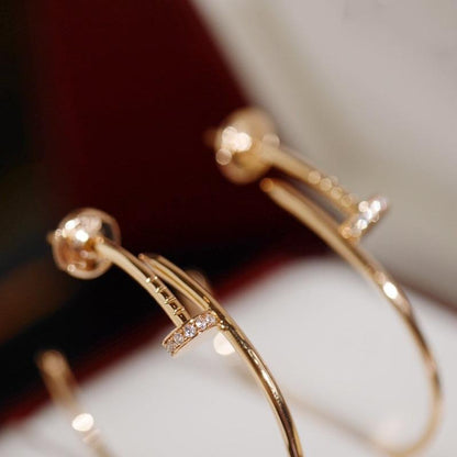 [LUXE]JUSTE PENDIENTES DIAMANTES 1.8MM 