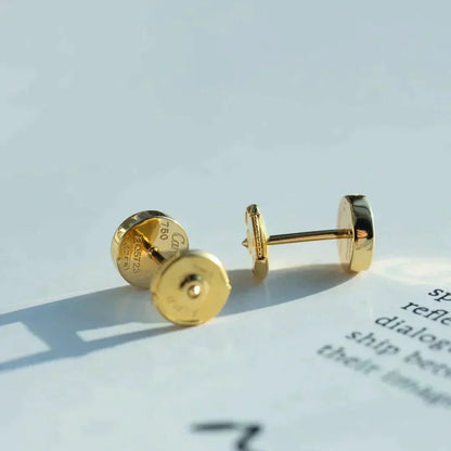 [LUXE]PENDIENTES LOVE ORO 10MM