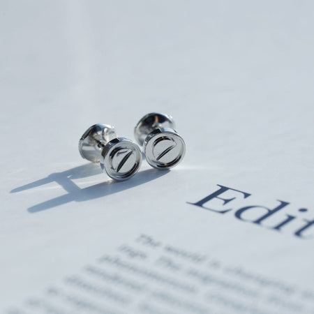 [LUXE]PENDIENTES LOVE PLATA 10MM