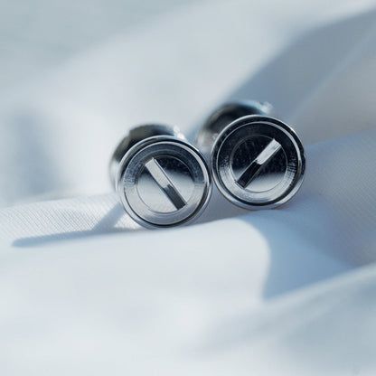 [LUXE]PENDIENTES LOVE PLATA 10MM