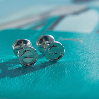 [LUXE]PENDIENTES LOVE PLATA 10MM