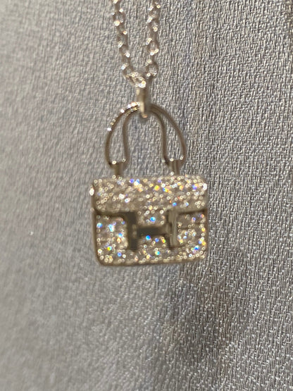 [LUXE]COLLAR CON PEDANTE DE DIAMANTES CONSTANCE 