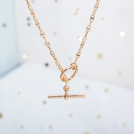[LUXE]COLLAR ECHAPPEE ORO ROSA