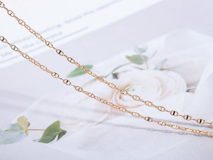 [LUXE]COLLAR ECHAPPEE ORO ROSA