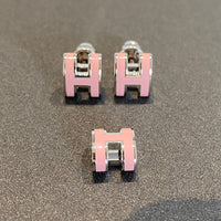 [LUXE]MINI POP H PENDIENTES DE PLATA ROSA