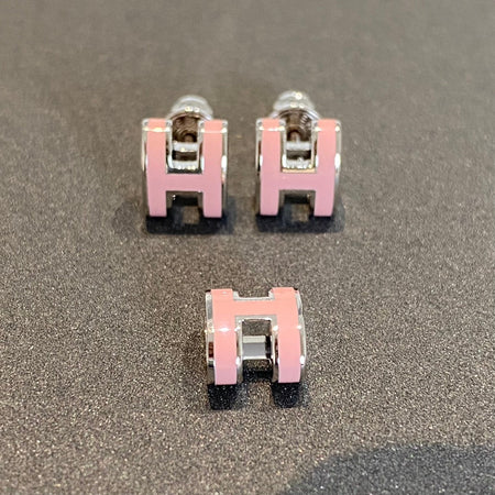 [LUXE]MINI POP H PENDIENTES DE PLATA ROSA