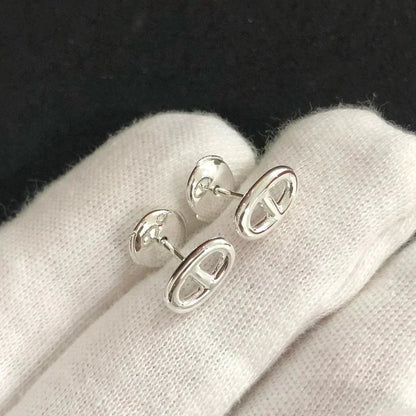 [LUXE]PENDIENTES PEQUEÑOS DE CADENA ORO Y PLATA