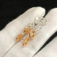 [LUXE]PENDIENTES PEQUEÑOS DE CADENA ORO Y PLATA