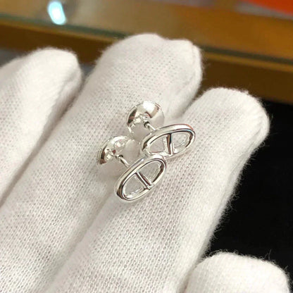 [LUXE]PENDIENTES PEQUEÑOS DE CADENA ORO Y PLATA