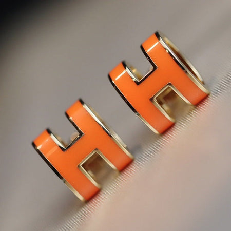[LUXE]MINI POP H PENDIENTES NARANJA