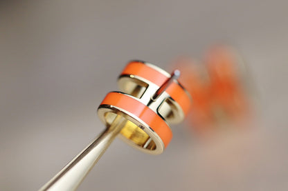 [LUXE]MINI POP H PENDIENTES NARANJA