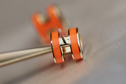 [LUXE]MINI POP H PENDIENTES NARANJA