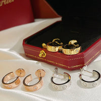 [LUXE]PENDIENTES LOVE 5.7MM 2 DIAMANTES
