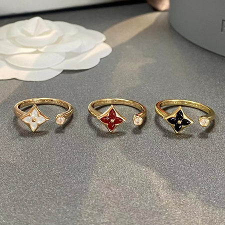 [LUXE] ANILLO ABIERTO ESTRELLA 1 DIAMANTE