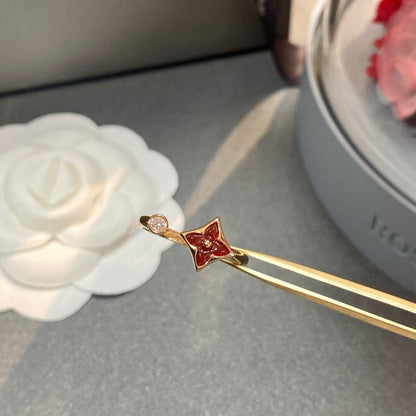 [LUXE] ANILLO ABIERTO ESTRELLA 1 DIAMANTE