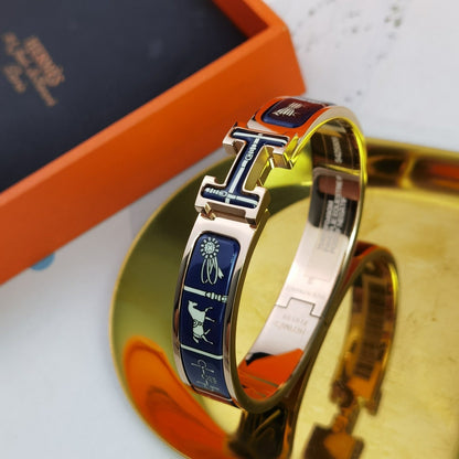 [LUXE]PULSERA H COUVERTURES AZUL OSCURO