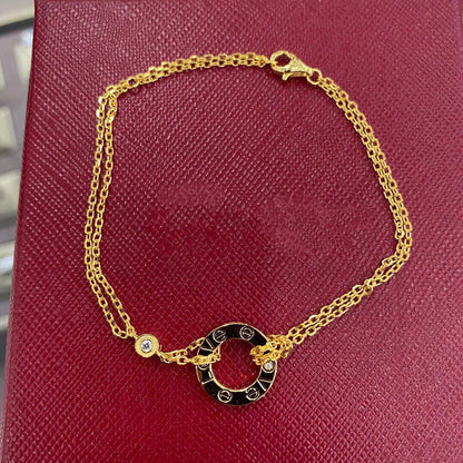 [LUXE]PULSERA AMOR 2 DIAMANTES