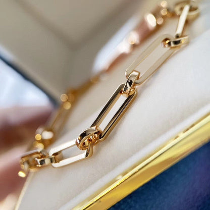 [LUXE]PULSERA DE CADENA MODELO PEQUEÑO DIAMANTE