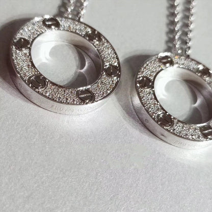 [LUXE]COLLAR AMOR AJUSTABLE PLATA