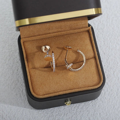 [LUXE] JUSTE FULL DIAMOND SMALL EARRINGS