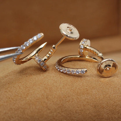 [LUXE] JUSTE FULL DIAMOND SMALL EARRINGS