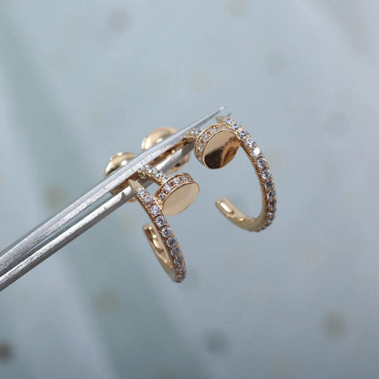 [LUXE] JUSTE FULL DIAMOND SMALL EARRINGS
