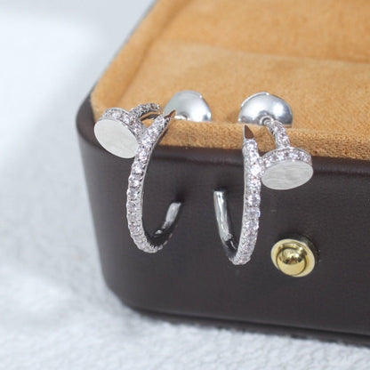 PENDIENTES [LUXE]JUSTE 12,75 MM PLATA DIAMANTE