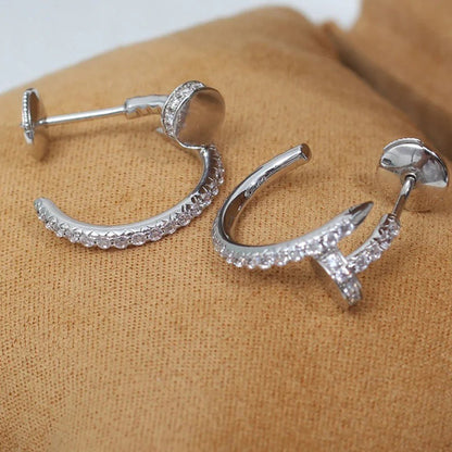 [LUXE] JUSTE FULL DIAMOND SMALL EARRINGS