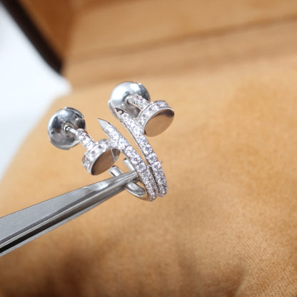 PENDIENTES [LUXE]JUSTE 12,75 MM PLATA DIAMANTE