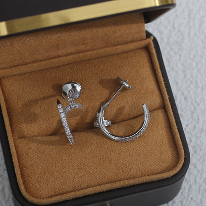 PENDIENTES [LUXE]JUSTE 12,75 MM PLATA DIAMANTE