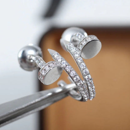 [LUXE] JUSTE FULL DIAMOND SMALL EARRINGS