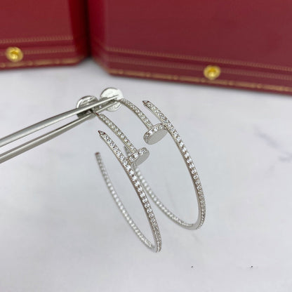 [LUXE]JUSTE PENDIENTES CON DIAMANTES DE 1,8 MM