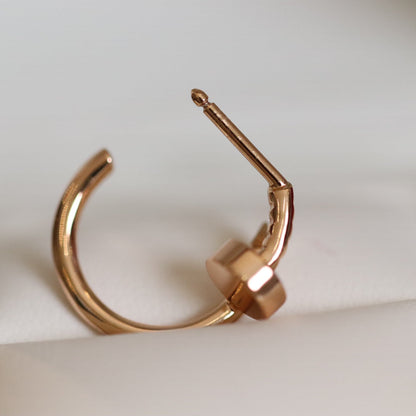 PENDIENTES [LUXE]JUSTE ORO ROSA